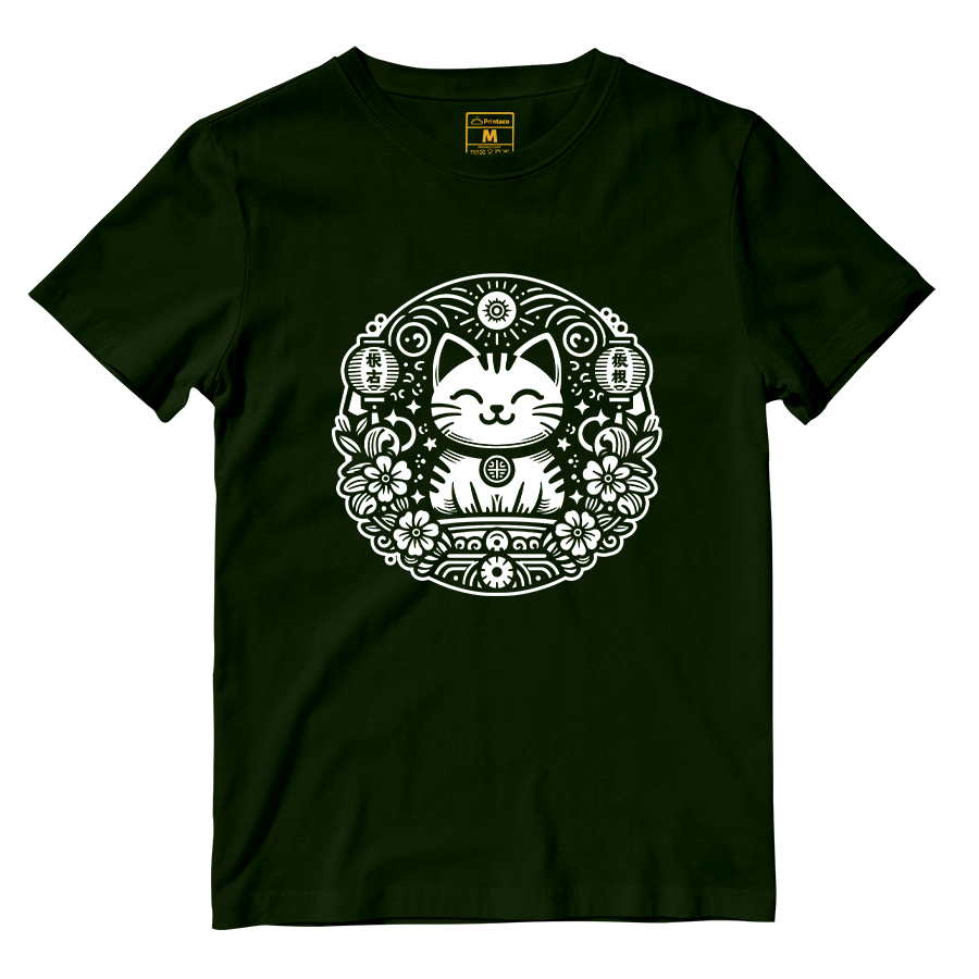 Cotton Shirt: Japanese Cat