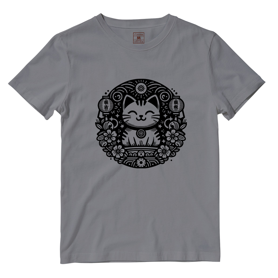 Cotton Shirt: Japanese Cat