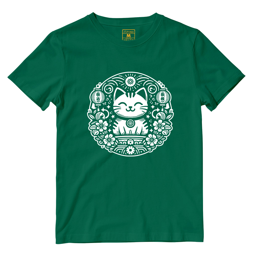 Cotton Shirt: Japanese Cat