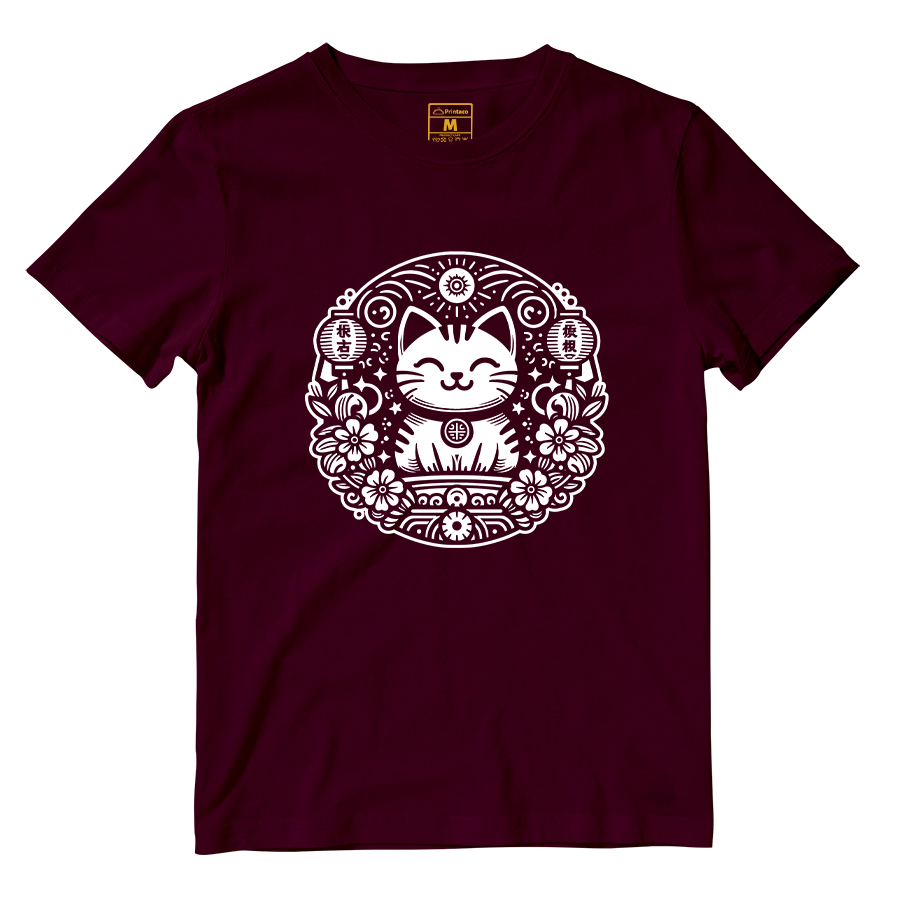 Cotton Shirt: Japanese Cat