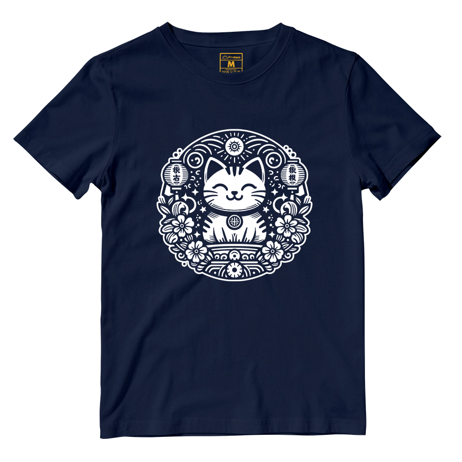 Cotton Shirt: Japanese Cat