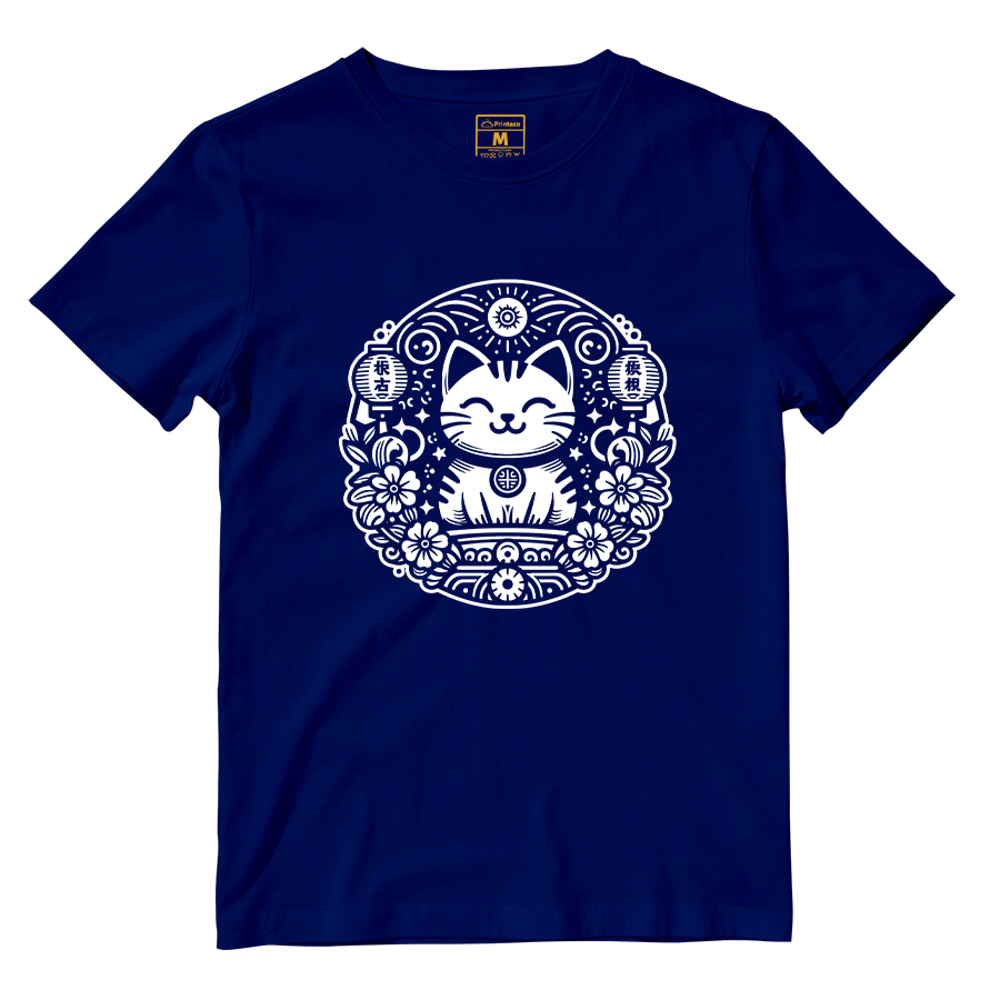 Cotton Shirt: Japanese Cat