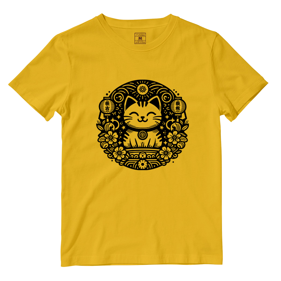Cotton Shirt: Japanese Cat