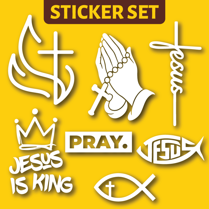 Vehicle Sticker: Jesus Set