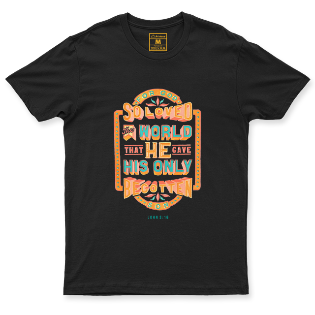 C. Spandex Shirt: John 3:16