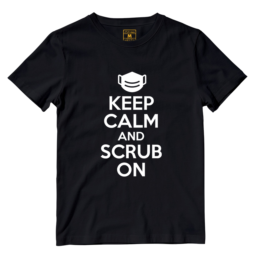 Cotton Shirt: Keep Calm And Scrub On