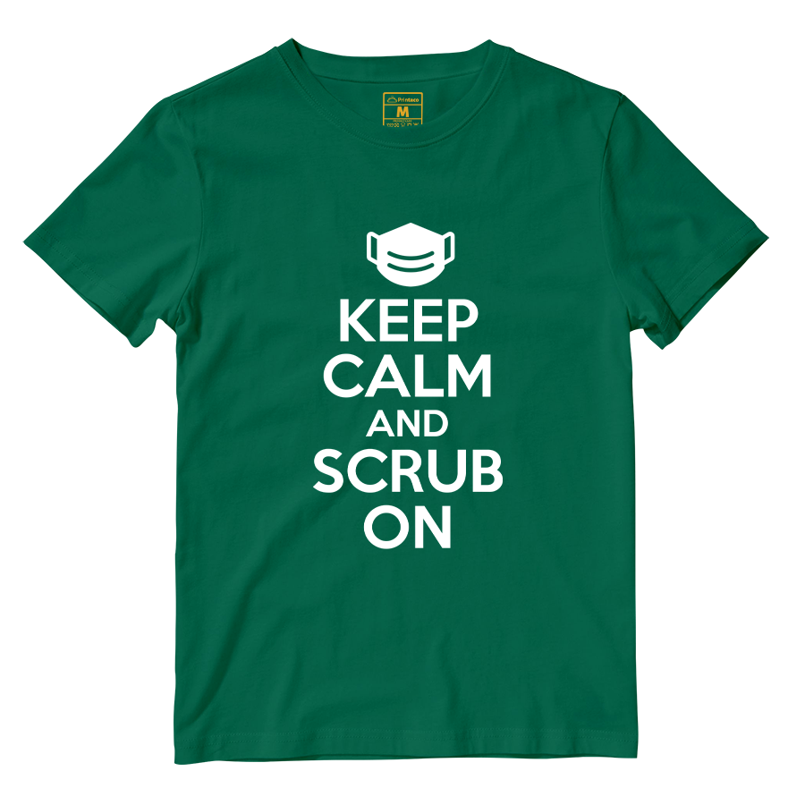 Cotton Shirt: Keep Calm And Scrub On
