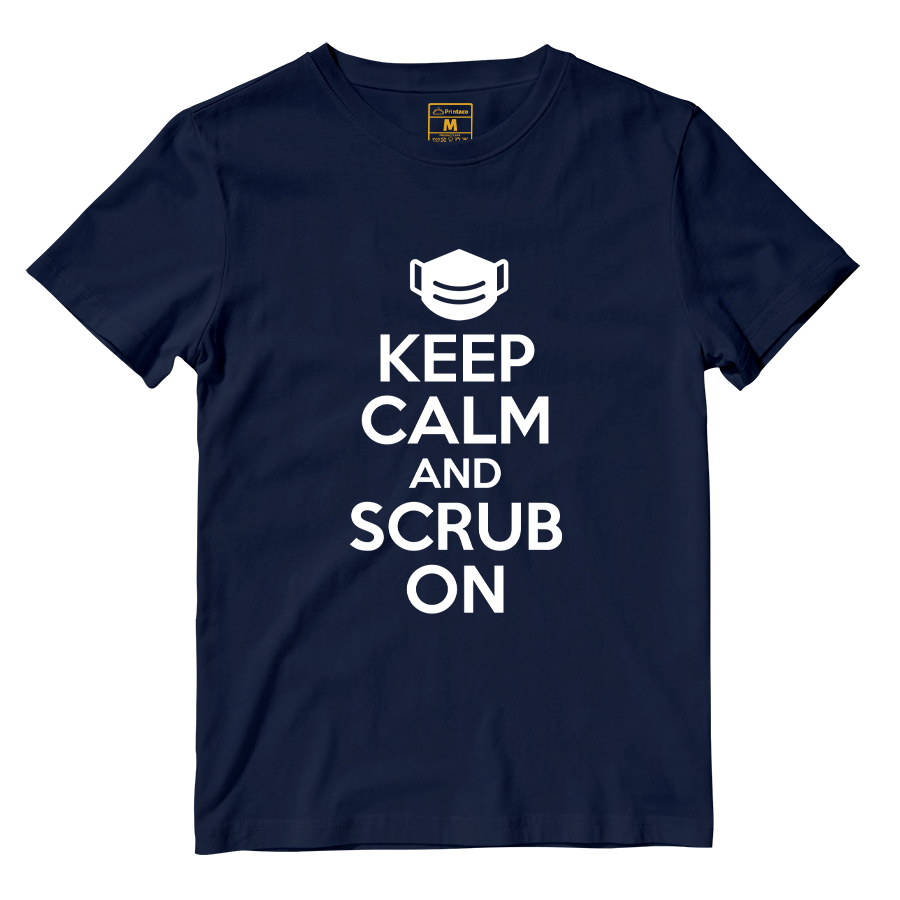 Cotton Shirt: Keep Calm And Scrub On