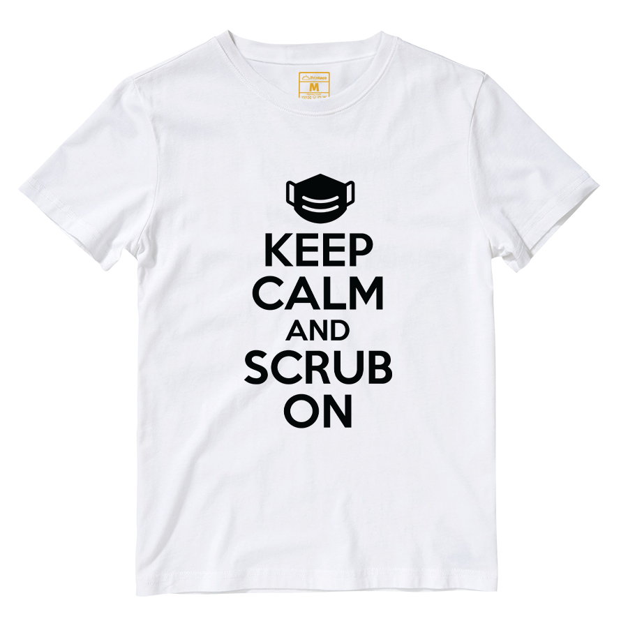 Cotton Shirt: Keep Calm And Scrub On