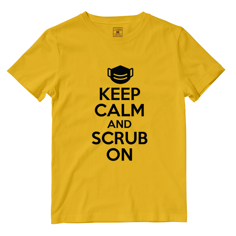 Cotton Shirt: Keep Calm And Scrub On