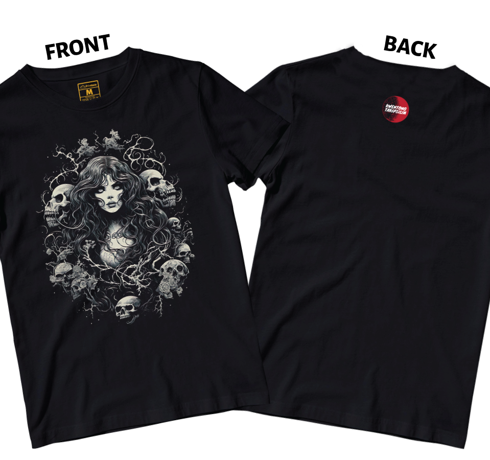 Cotton Shirt: Lady Skull