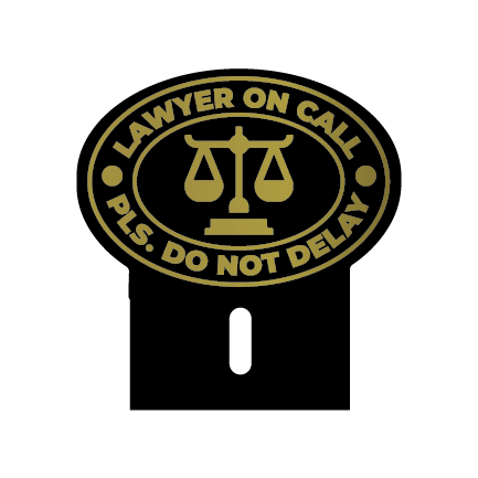 Acrylic Car Emblem: Lawyer Ver. 1