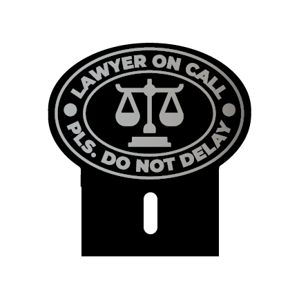 Acrylic Car Emblem: Lawyer Ver. 1