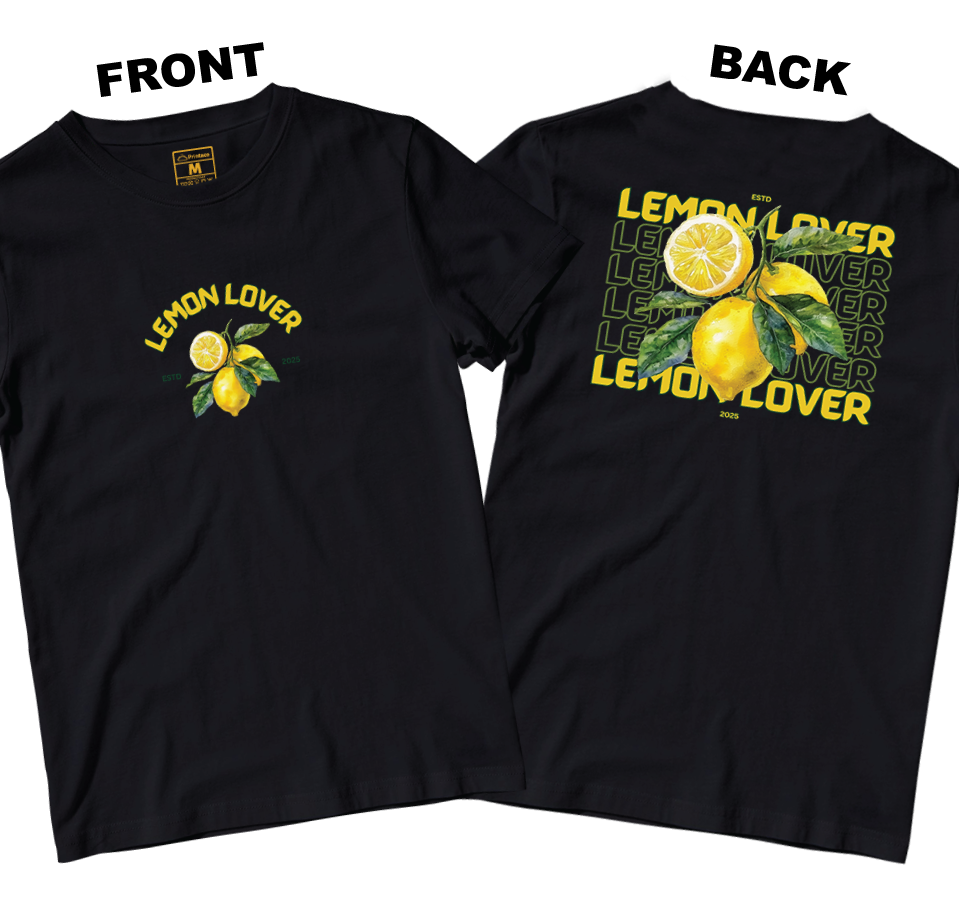 Cotton Shirt: Lemon Lover (Front and Back)