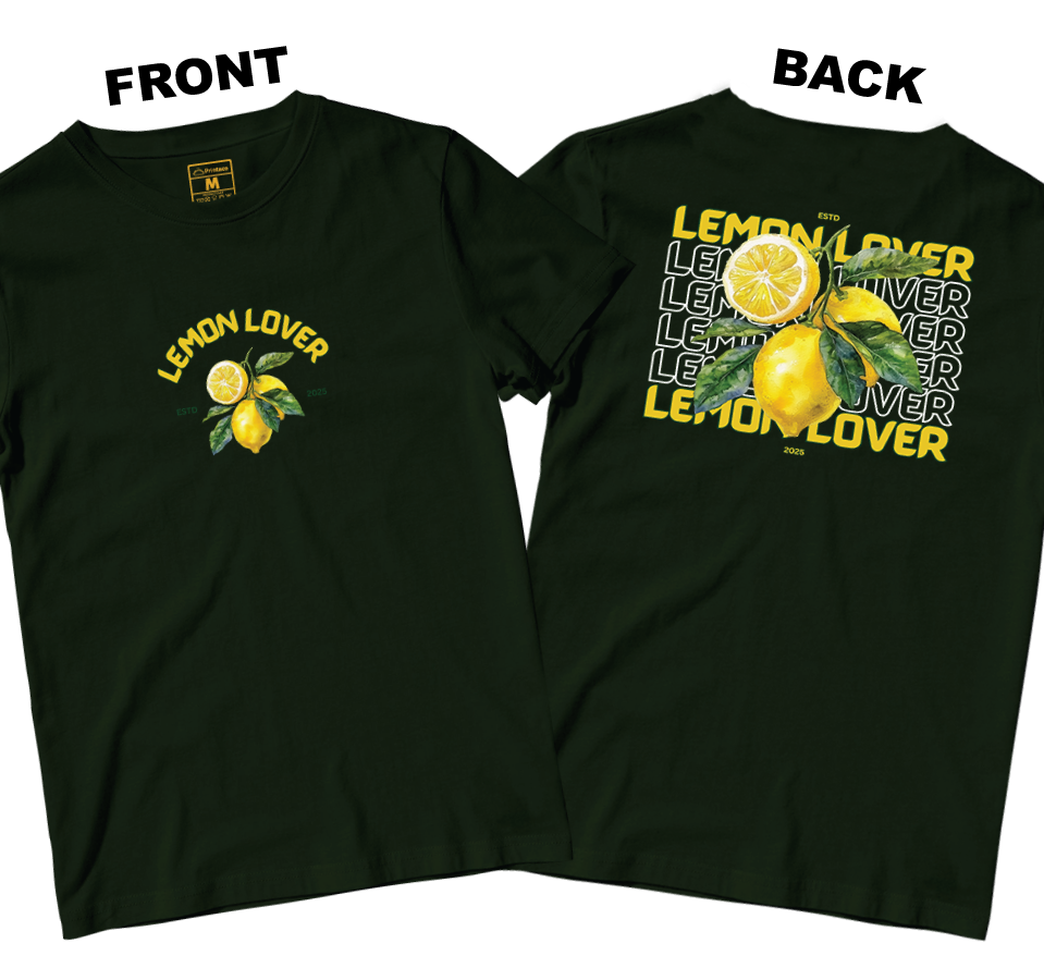 Cotton Shirt: Lemon Lover (Front and Back)