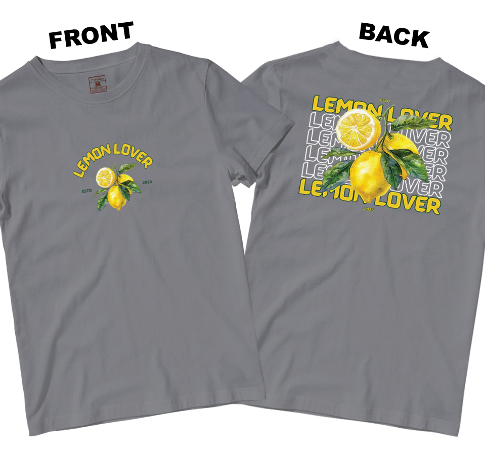 Cotton Shirt: Lemon Lover (Front and Back)