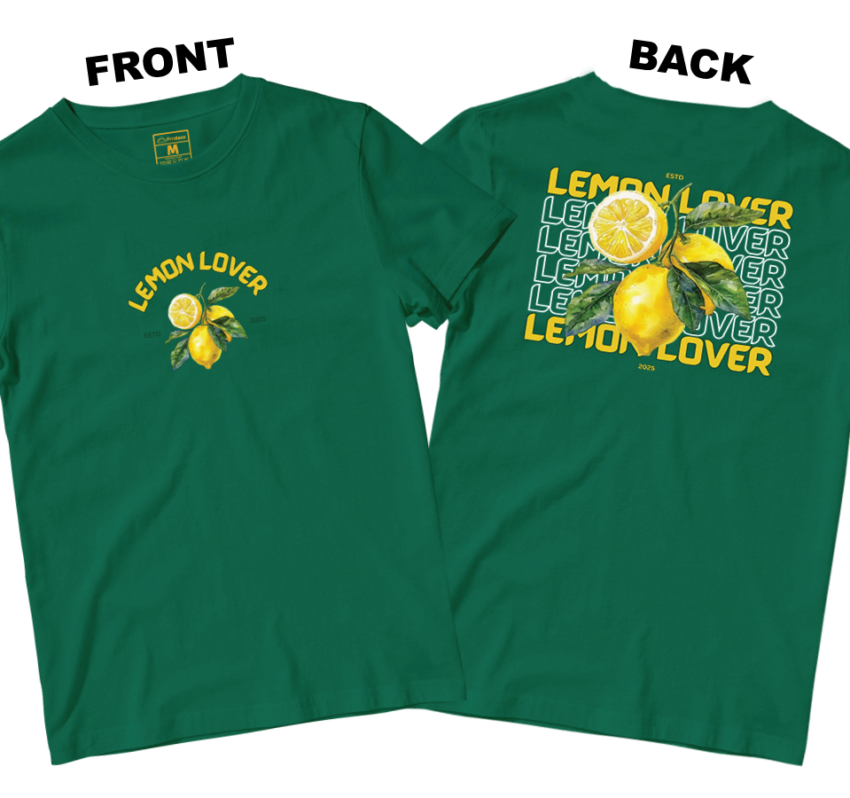 Cotton Shirt: Lemon Lover (Front and Back)
