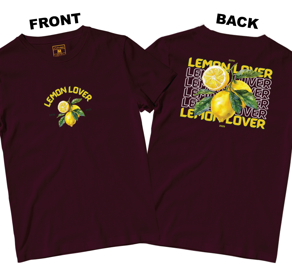 Cotton Shirt: Lemon Lover (Front and Back)