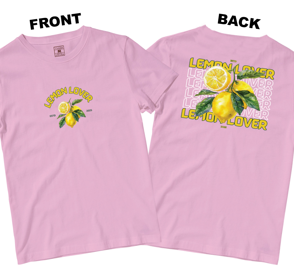 Cotton Shirt: Lemon Lover (Front and Back)