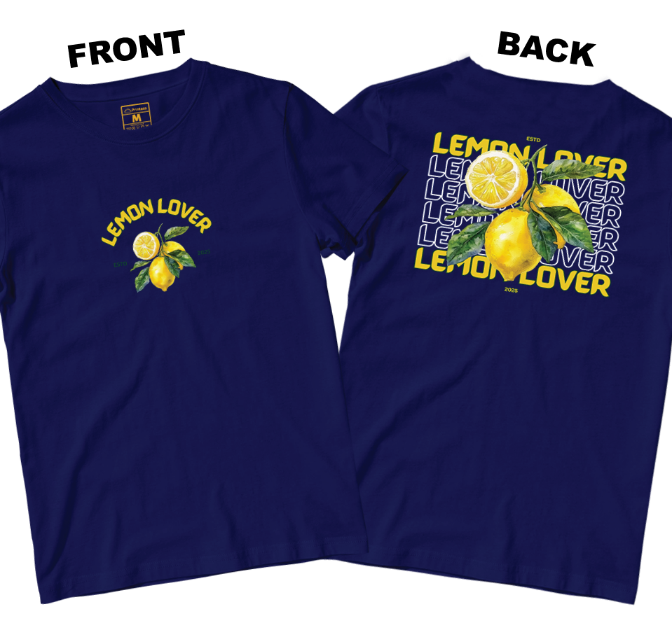 Cotton Shirt: Lemon Lover (Front and Back)