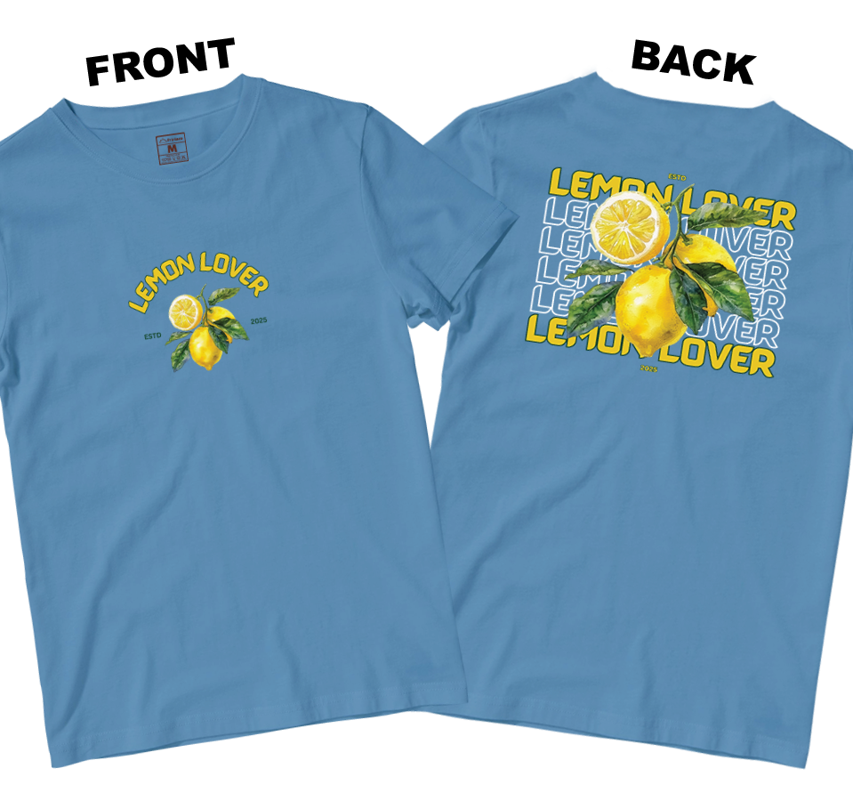 Cotton Shirt: Lemon Lover (Front and Back)