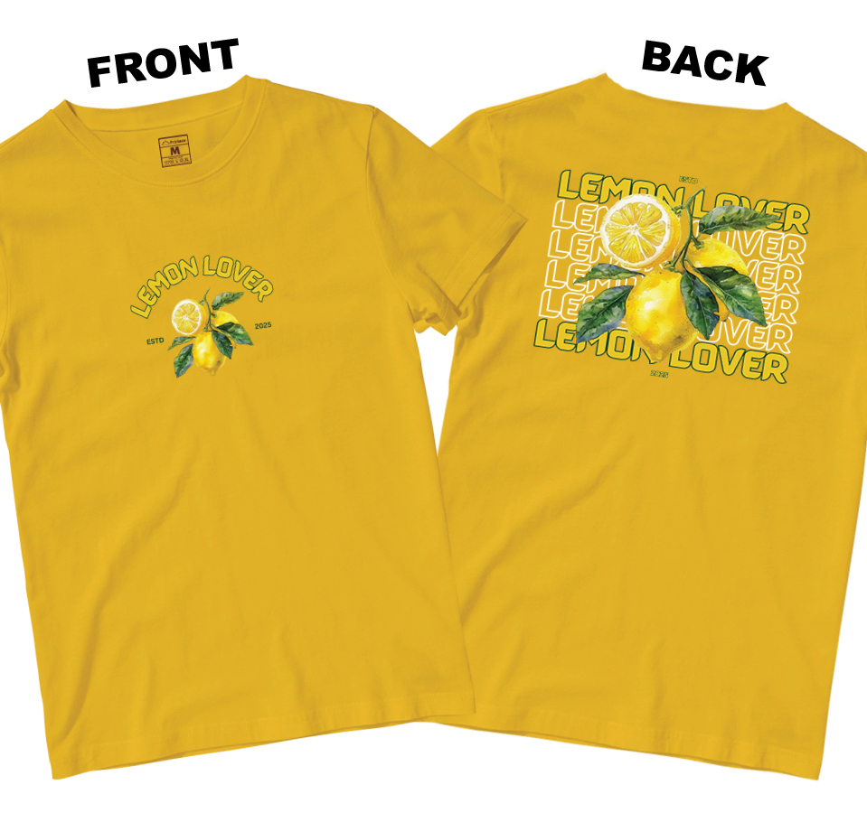 Cotton Shirt: Lemon Lover (Front and Back)