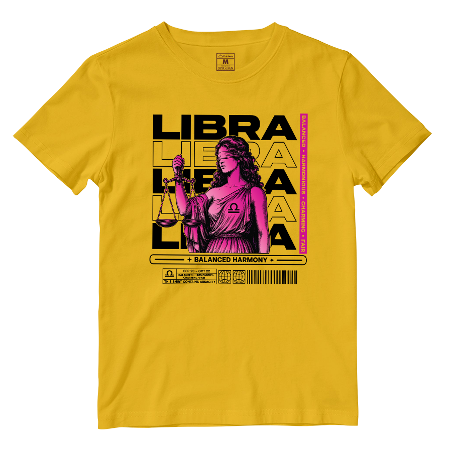 Cotton Shirt: Libra Balance Harmony