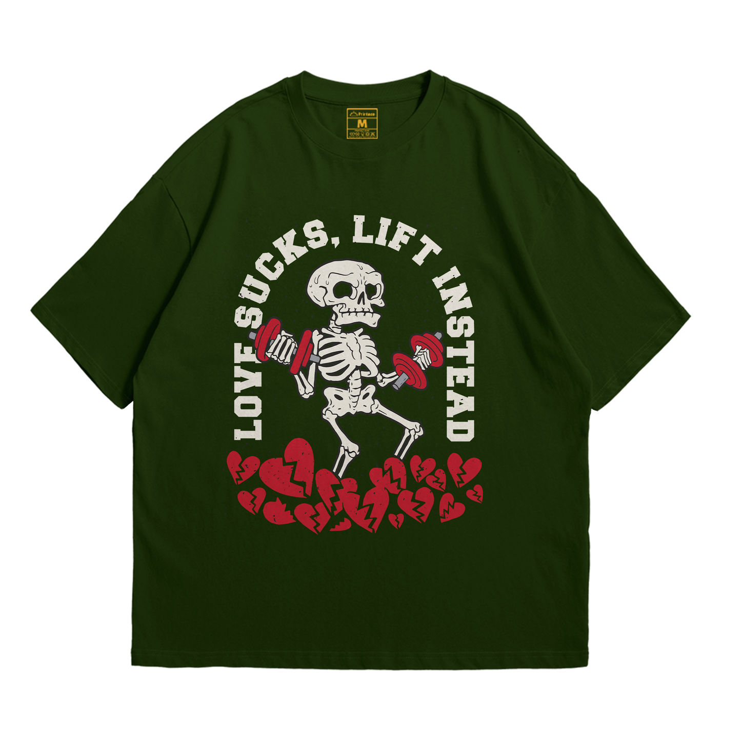 Premium Oversized Cotton Shirt: Love Sucks