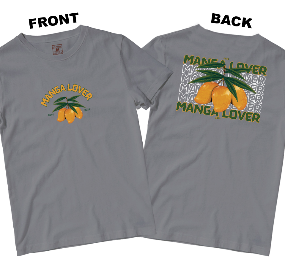 Cotton Shirt: MANGA LOVER (Front and Back)