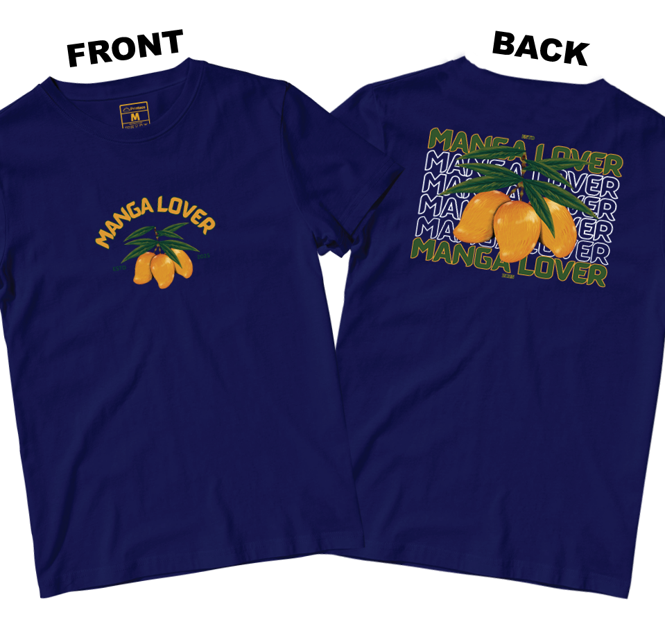 Cotton Shirt: MANGA LOVER (Front and Back)