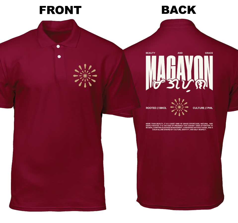 Cotton Polo Shirt: Magayon (Front and Back)