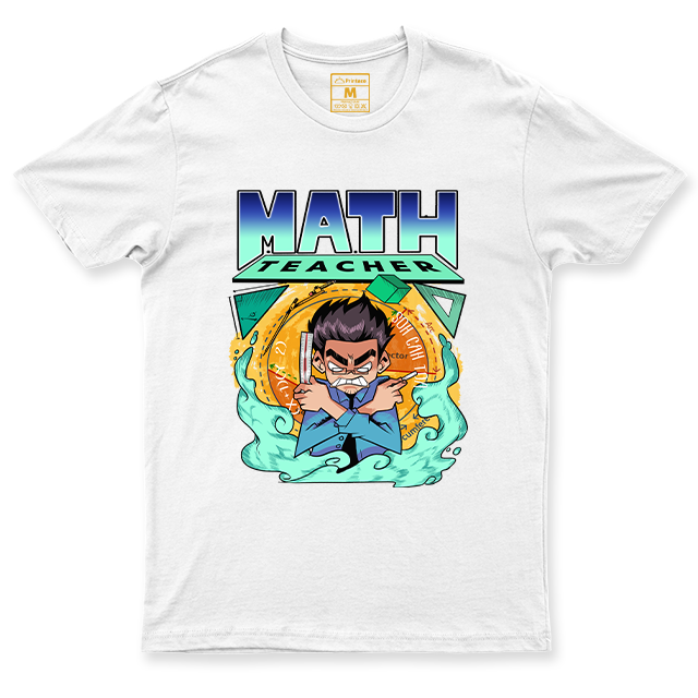 C.Spandex Shirt: Math Teacher Stressed Male