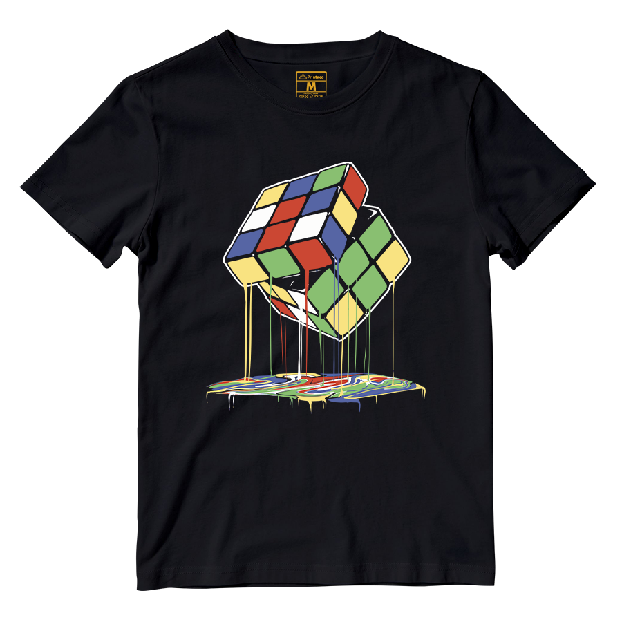 Cotton Shirt: Melting Cube