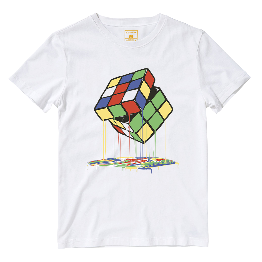 Cotton Shirt: Melting Cube