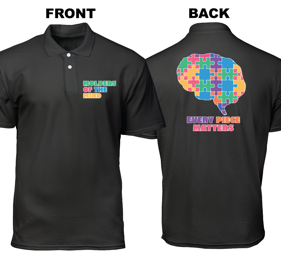 Cotton Polo Shirt: Molders of The Mind (Front and Back)