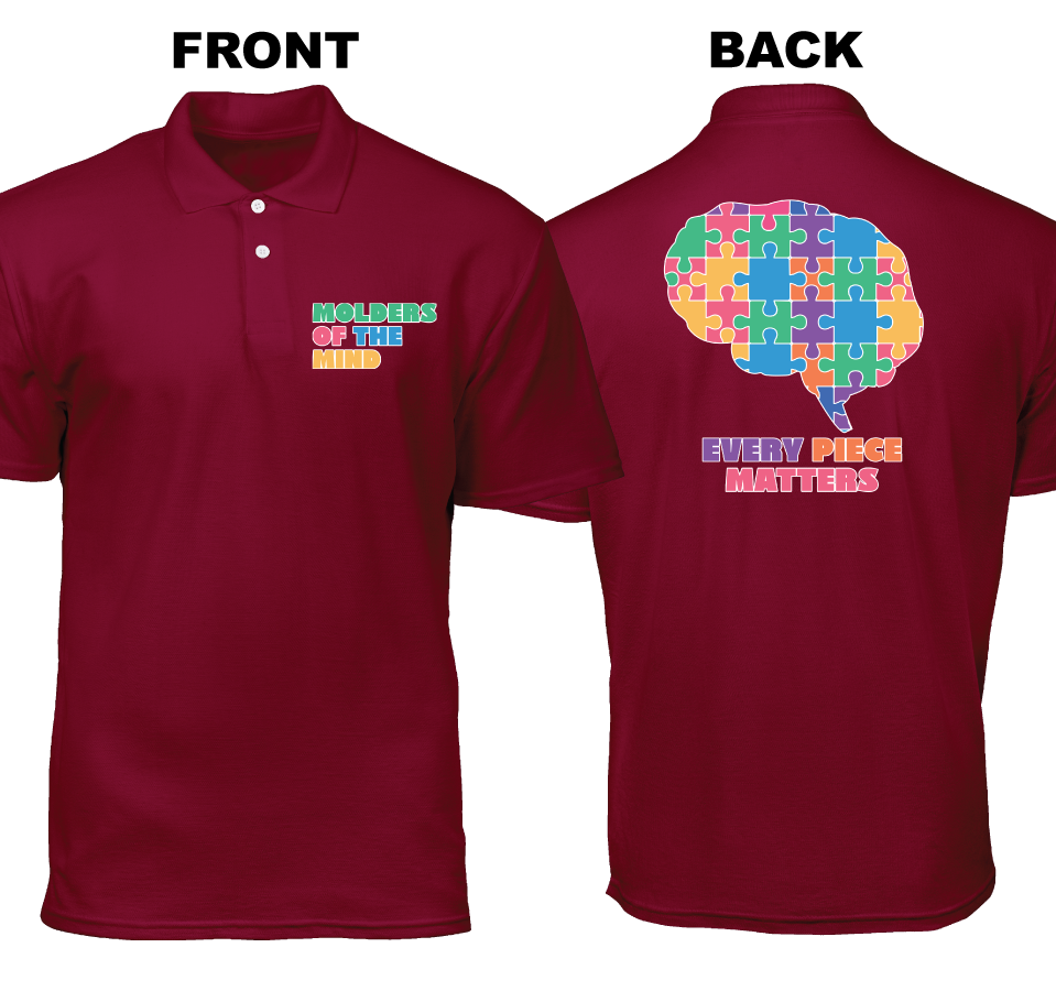 Cotton Polo Shirt: Molders of The Mind (Front and Back)
