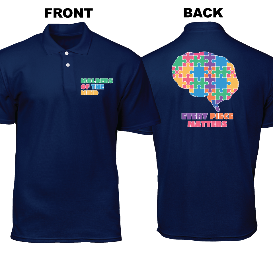 Cotton Polo Shirt: Molders of The Mind (Front and Back)