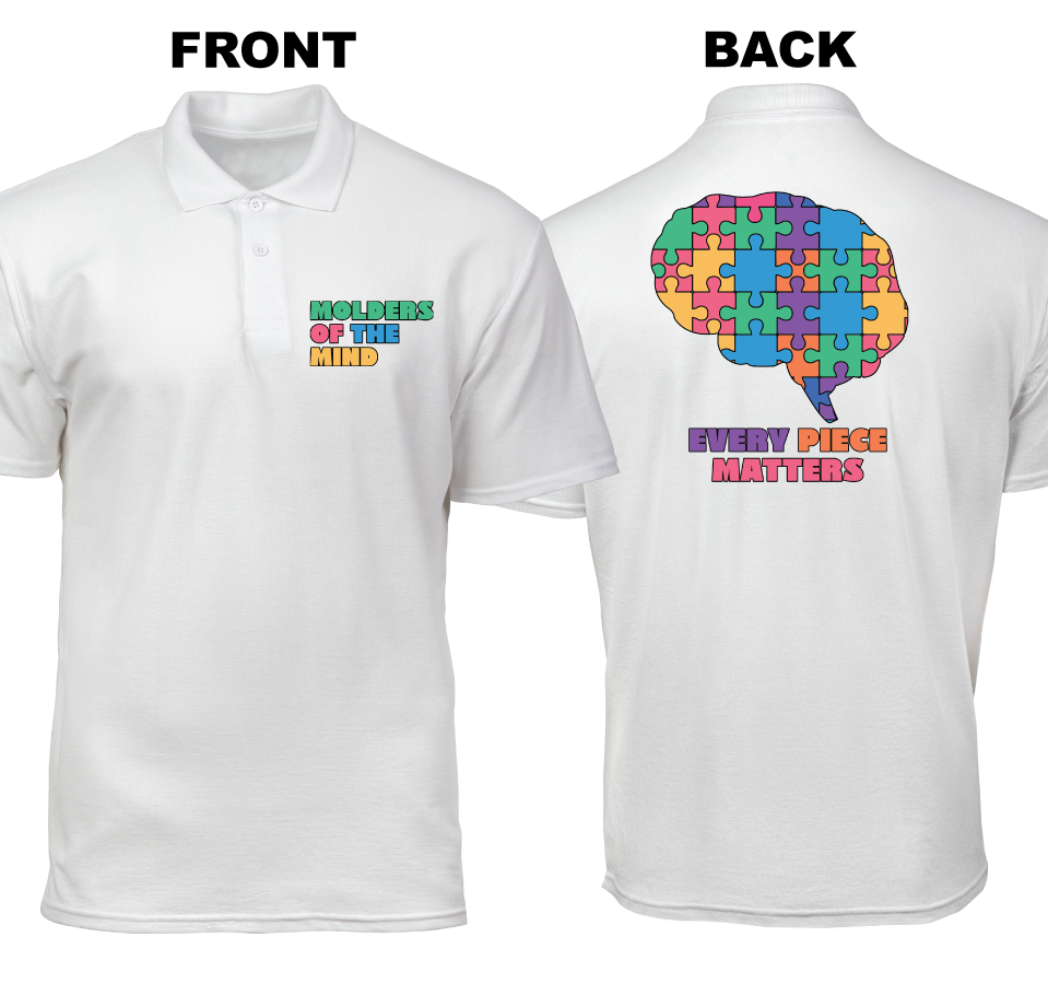 Cotton Polo Shirt: Molders of The Mind (Front and Back)