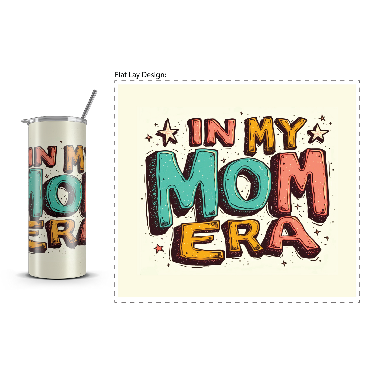 20oz. Slim Tumbler: Mom Era