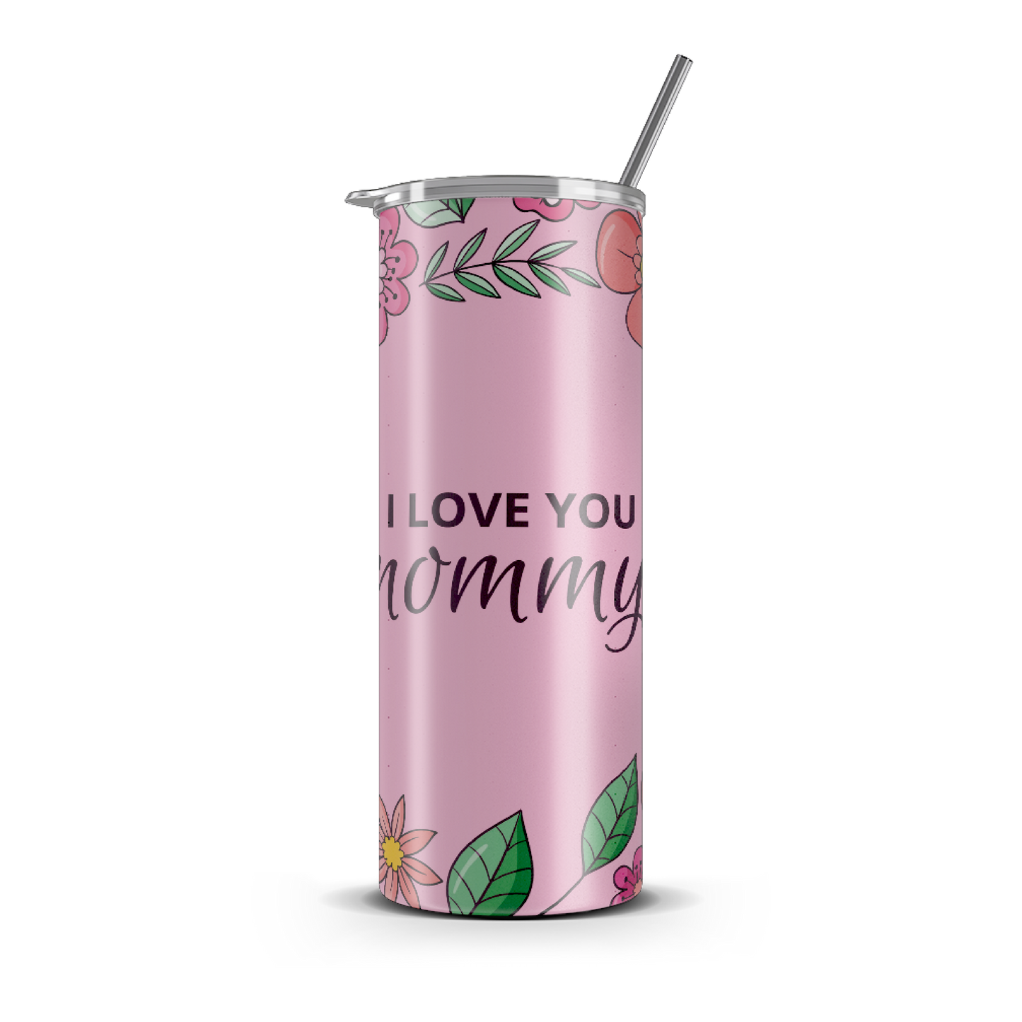 20oz. Slim Tumbler: Mommy Love
