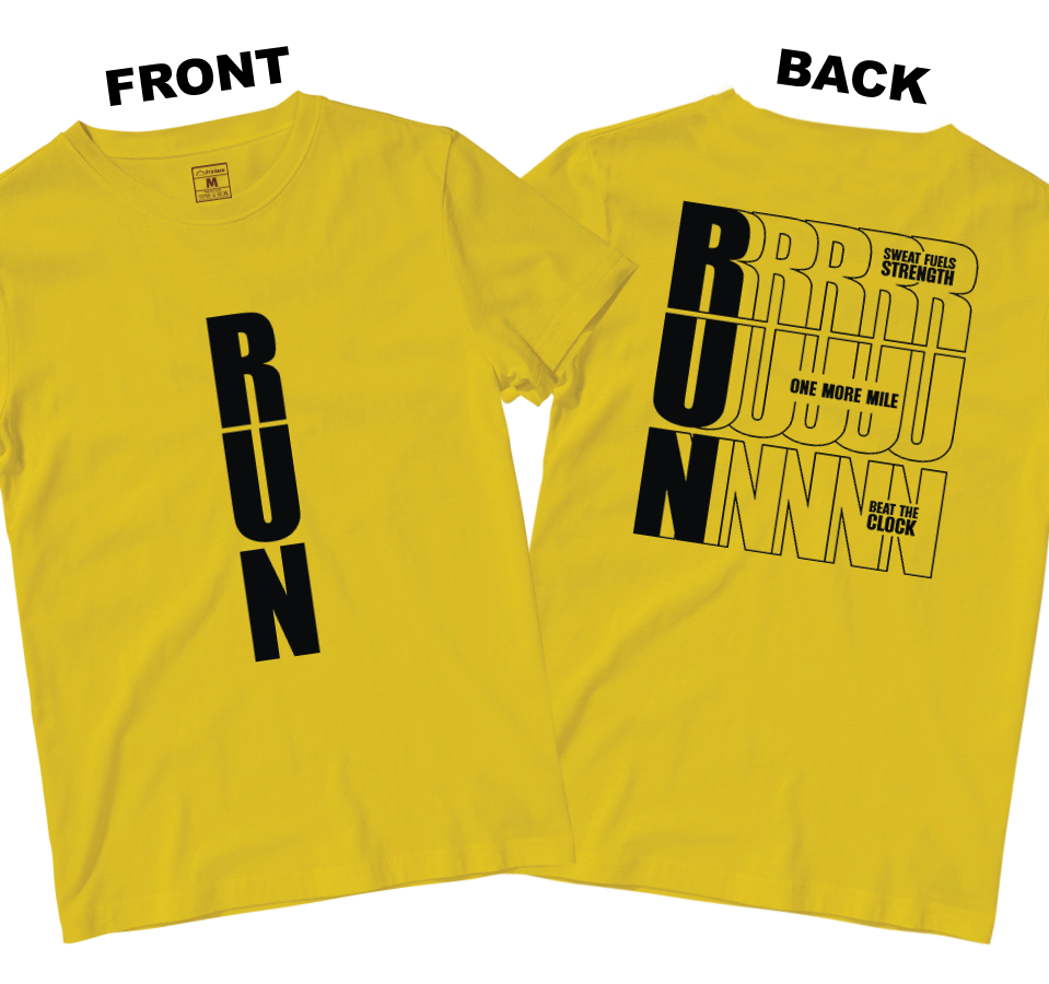 Drifit Shirt: Motivational Run (Front and Back)