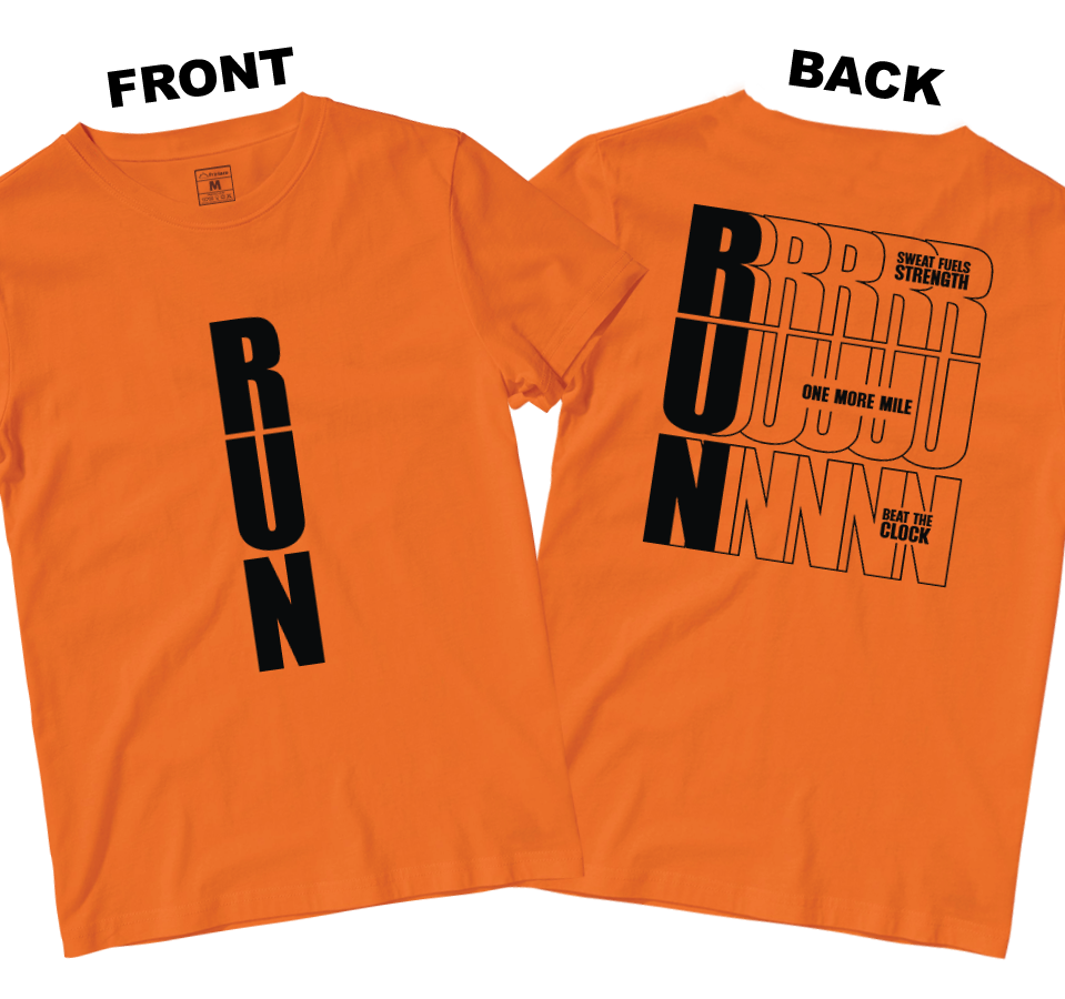 Drifit Shirt: Motivational Run (Front and Back)
