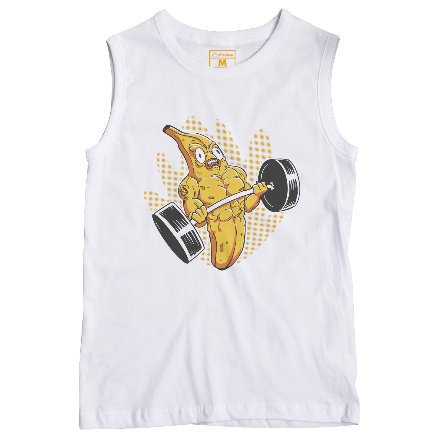 Sleeveless Drifit Shirt: Muscles Banana
