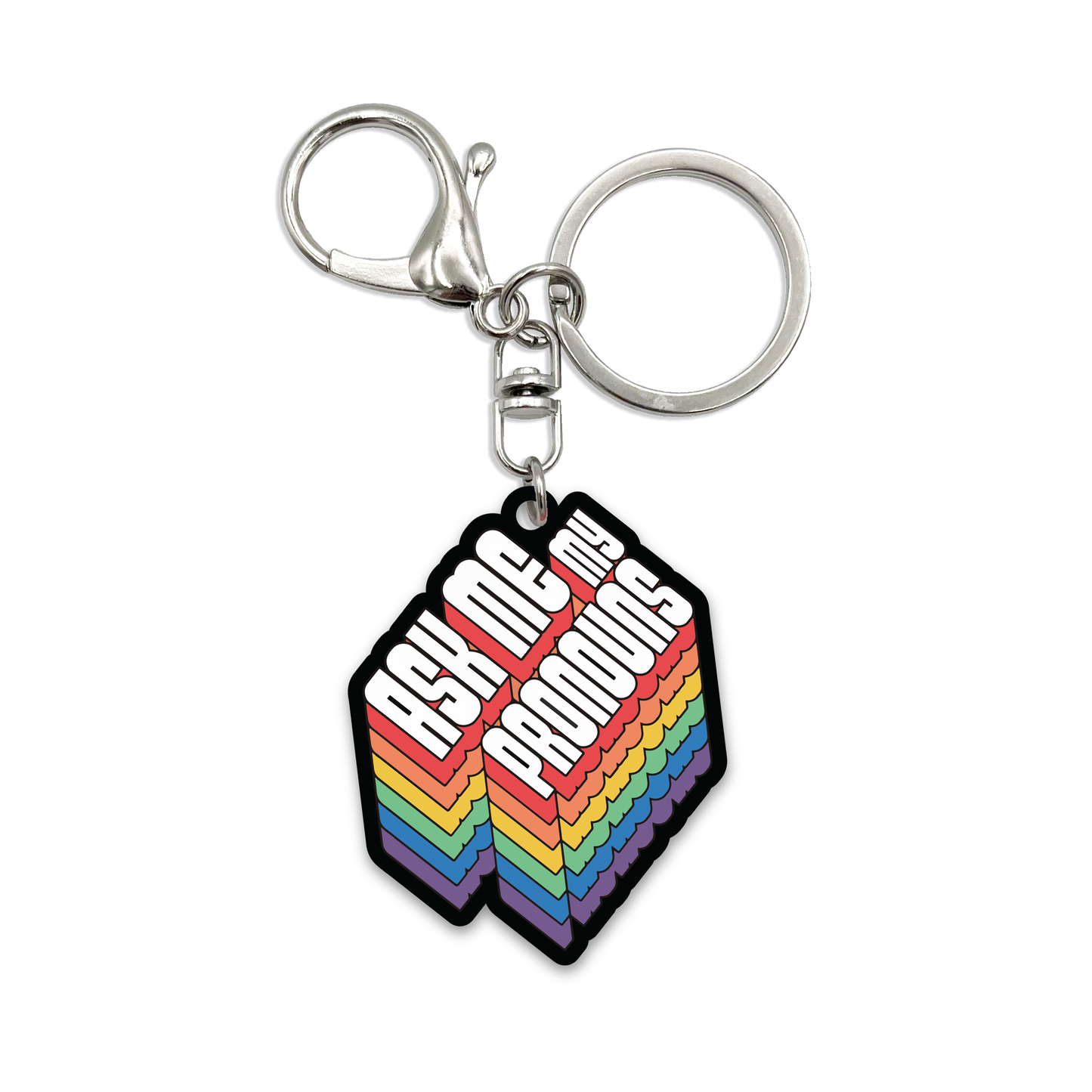 Acrylic Bag Charm: My Pronouns