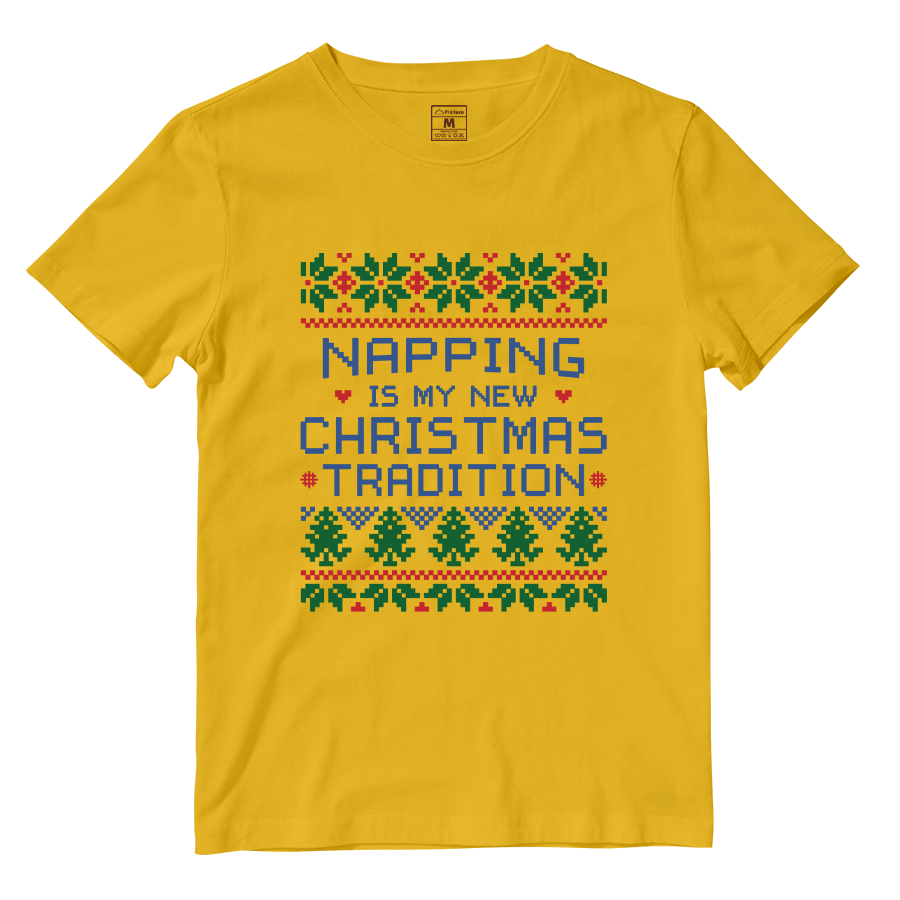 Cotton Shirt: Napping Christmas Tradition