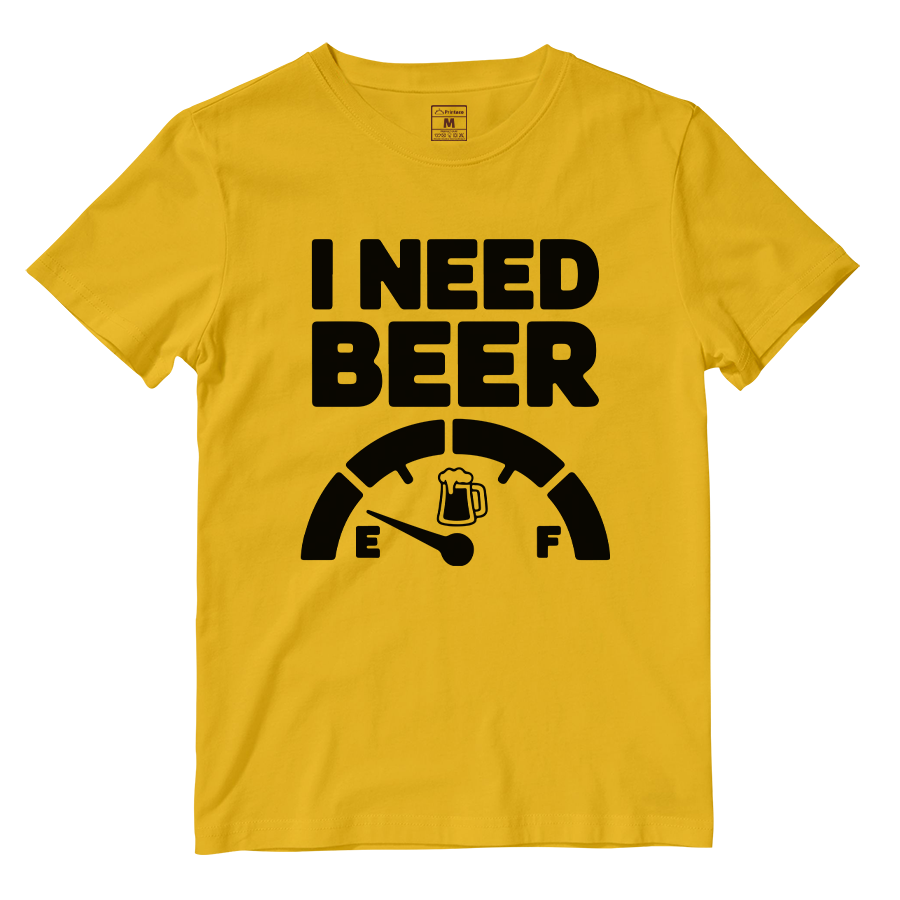 Cotton Shirt: Need Beer