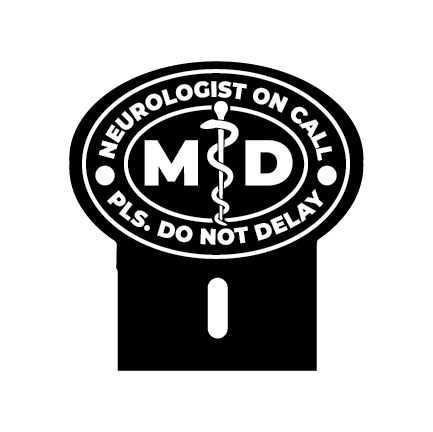 Acrylic Car Emblem: MD Neurologist