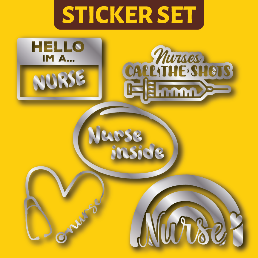 Vehicle Sticker: Nurse Set