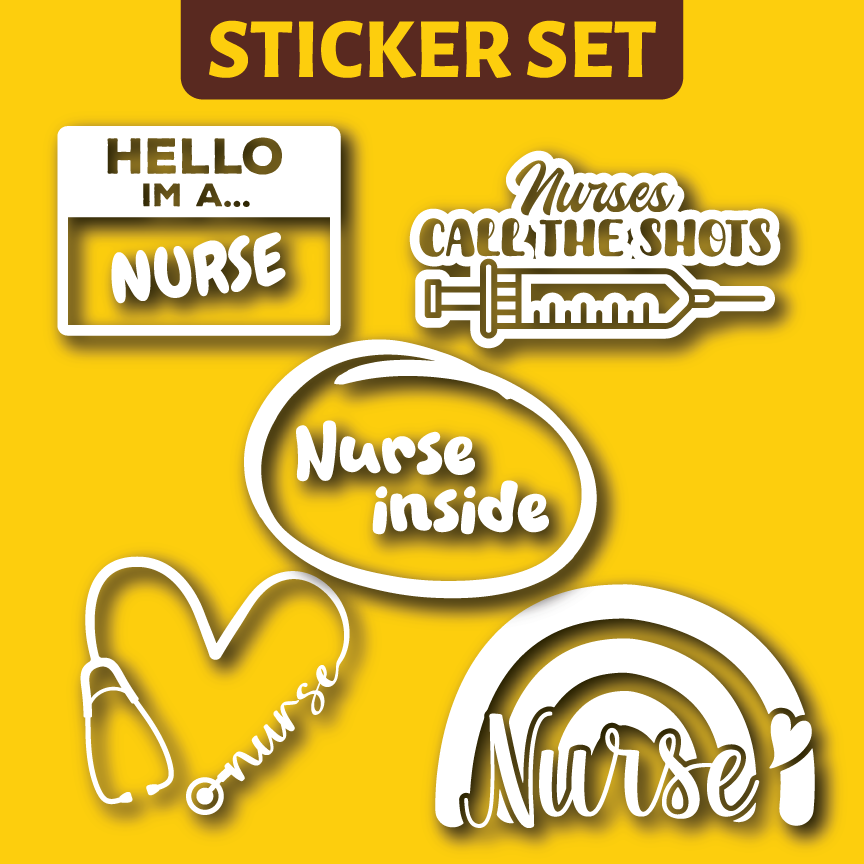 Vehicle Sticker: Nurse Set