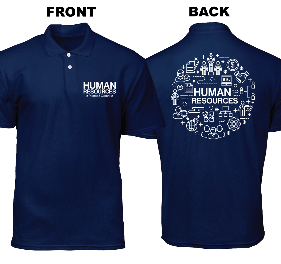 Cotton Polo Shirt: People and Culture (Front and Back)